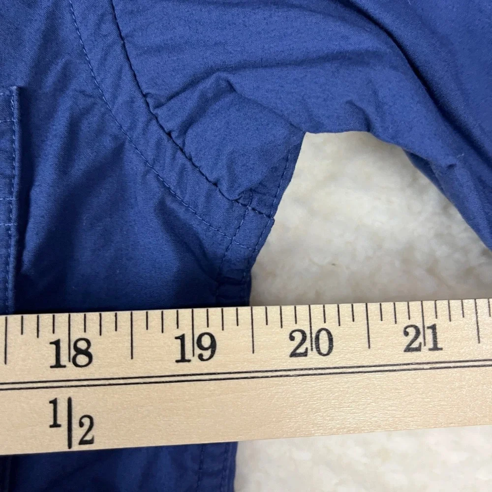 The North Face‎ Grand Tetons Button Up Shirt Long Sleeve Blue Cotton Size S